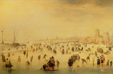 Skaters on a Frozen River